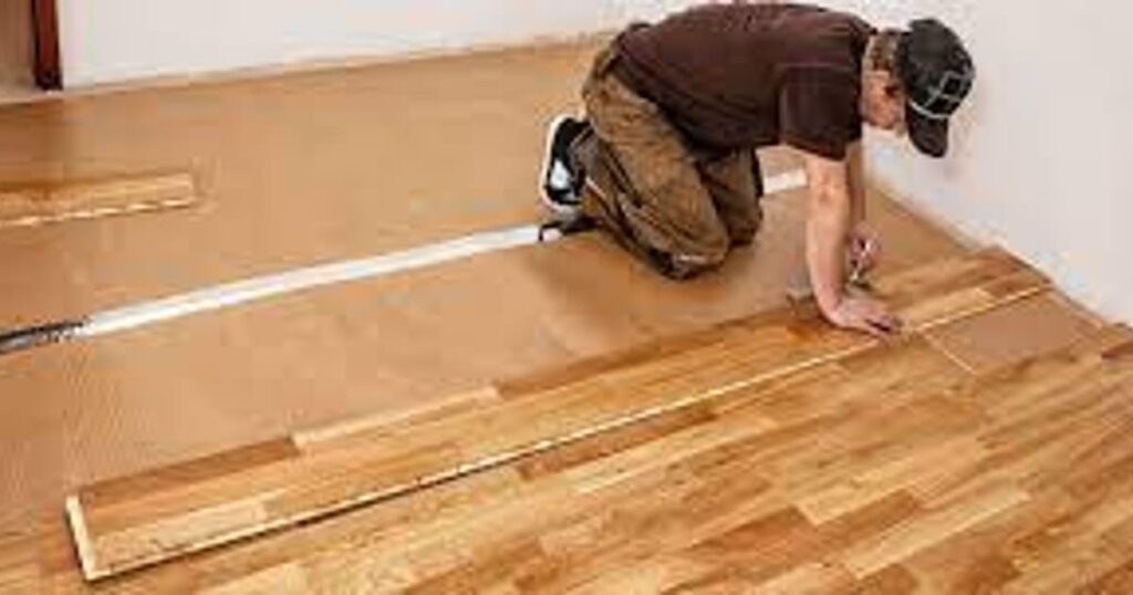 installation of hardwood flooring